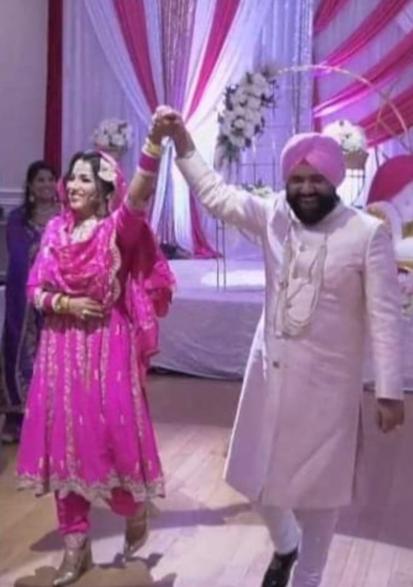 himmatshergill's tweet photo. With Waheguru ji's blessings, myself and Sukhman Kaur Sekhon ji got married in Brampton,Canada.I am very grateful to all friends and relatives to bless us.Thank you Hon'ble Speaker @Sandhwan ji,Ministers @harjotbains ji and @AAPHarbhajan  ji to come all the way from India. https://t.co/ll8KMbGlFX