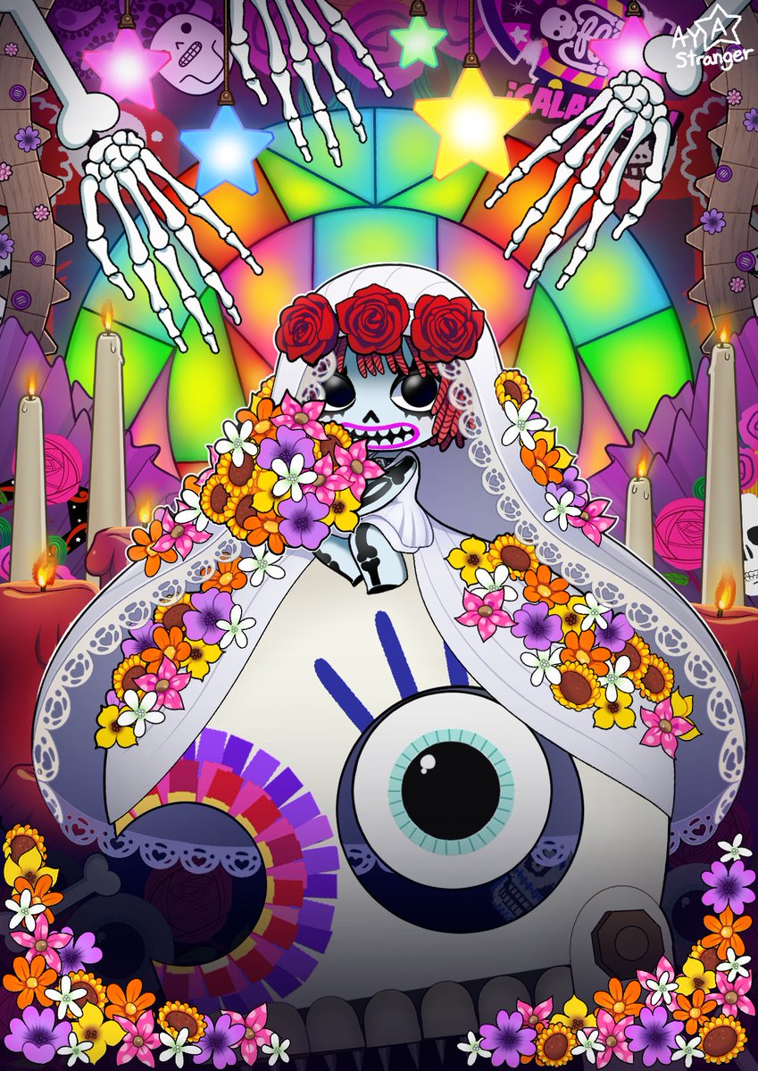 StrangerAya's tweet image. The Wedding is one of my favorite LittleBigPlanet themes from the series, I decided to display that through my illustration! 💀🕯️💐

#LBP #LittleBigPlanet #Sackboy