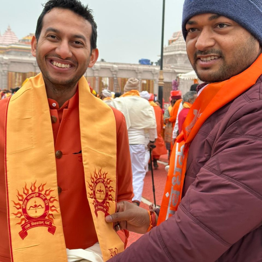 riteshagar's tweet photo. To pull off an event of this scale - thousands of security forces, volunteers, sevaks and more have spent countless hours to ensure that this is a wonderful experience for everyone. 

They are the silent heroes who made us all welcome Ram Lalla with joy and happiness in our hearts. 

A heartfelt thanks to all of them for their selfless service.