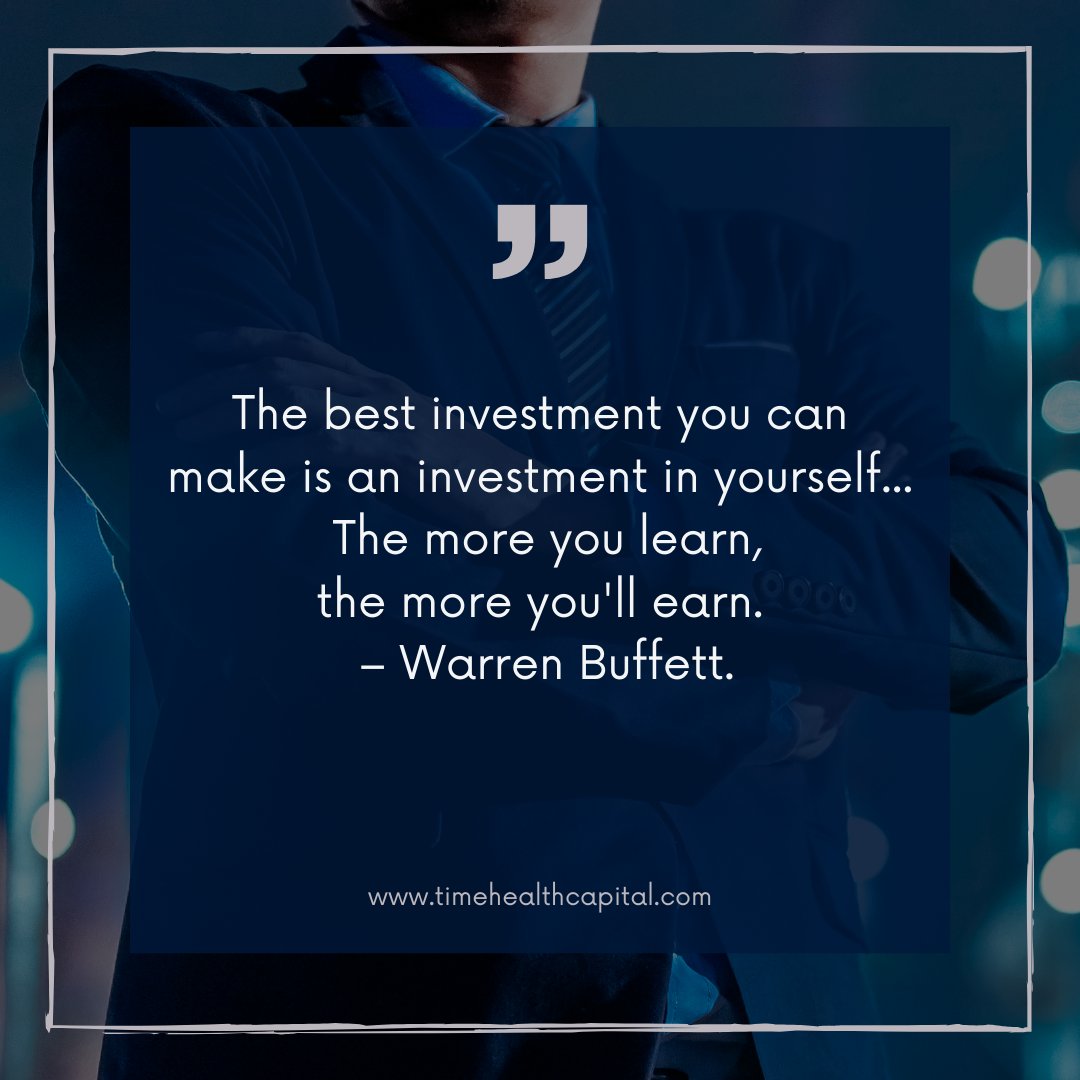 TimeHealthCap's tweet image. Empower Your Future! 🌟 As physician-investors, we're constantly balancing the art of healing with the science of wealth creation. Remember, the greatest asset you have is your own knowledge. Keep learning, keep growing, and watch your investments – in health and wealth – thrive.