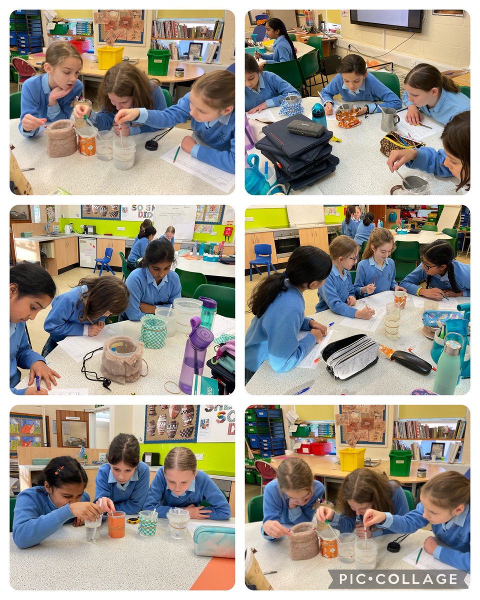 HighfieldPrep's tweet photo. Year 5 are investigating which material will be the best thermal insulator today. We have made our predictions and are now into the testing phase...#GirlsInSTEM #Year5Science
#MaterialInvestigation #STEMinSchool #PredictTestDiscover
#HandsOnLearning #LearningThroughDiscovery https://t.co/JMMmxGahGn