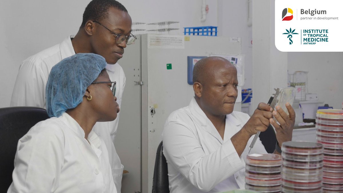 BelgiumDGD's tweet photo. België ondersteunt het team van Prof. Dissou Affolabi. Zijn team onderzoekt in samenwerking met @TropischITG bacteriële infecties en ontwikkelde recentelijk een innovatieve antimicrobiële gevoeligheidstest. https://t.co/8bVP5miD3h