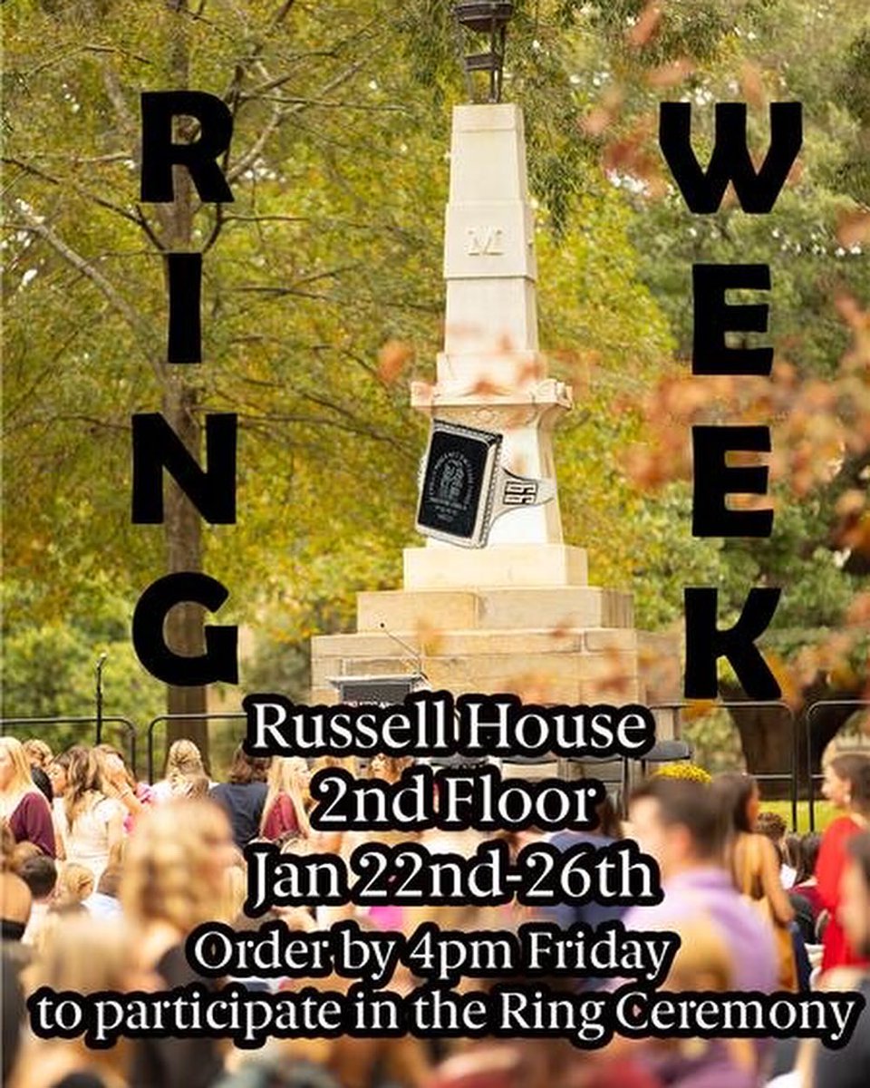 UofSCGC's tweet photo. ⏰ Final call for Ring Week! 💍⭐️ Order your #USCRing by Friday at 4 p.m. to be able to participate in the Ring Ceremony. Don't miss out on this special moment - place your order now! Time is running out. ⏳ #ringweek https://t.co/SfGMExeFvk