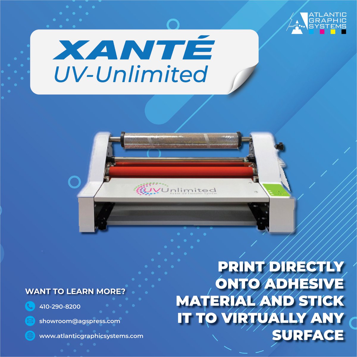 AGSPress's tweet photo. Start your week on a high note! Uncover the magic behind flawless prints and applications with our Xante UV Unlimited line!

Want to learn more? DM us!
#ags #atlanticgraphicsystems #machinemonday #columbiamd #xante https://t.co/tOPgMqVNsC