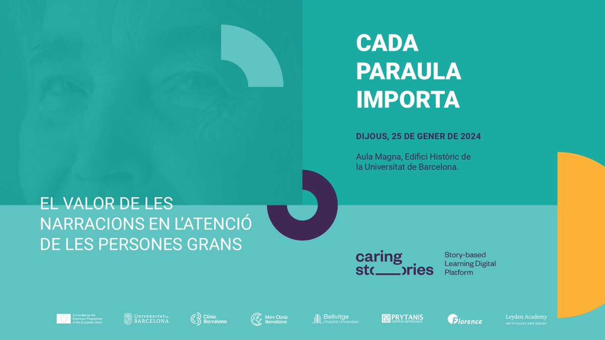 InvestigaciónGerontologíaUB (@gerontologiaub) on Twitter photo Aquest dijous a l'aula Manga de l'edifici històric, en <a href="/VillarFeliciano/">Feliciano Villar</a> participa en aquesta jornada "Cada paraula importa"
Farà el taller 1 sobre “Fent de les històries
de vida un document viu i útil en l’atenció a llarg termini”.
Inscripcions a shorturl.at/jswEY Aquest dijous a l'aula Manga de l'edifici històric, en <a href="/VillarFeliciano/">Feliciano Villar</a> participa en aquesta jornada "Cada paraula importa"
Farà el taller 1 sobre “Fent de les històries
de vida un document viu i útil en l’atenció a llarg termini”.
Inscripcions a shorturl.at/jswEY
