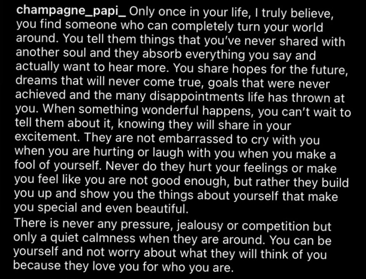 Qoutepepe's tweet photo. That man drake deleted this way back. It’s beautiful tho 🫶🏽 https://t.co/40eofp4Oka