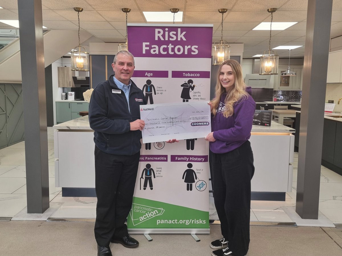 Coomersltd's tweet photo. We were delighted to welcome @OfficialPCA to our Bordon branch today, where we presented them with £7,945.25 as our 2023 charity. 2023 was the 14th year of adopting an annual charity and to date we've raised just over £55,500 for some very worthy causes. 👏💜
#charity #teamPCA https://t.co/7bEw2sdtHz