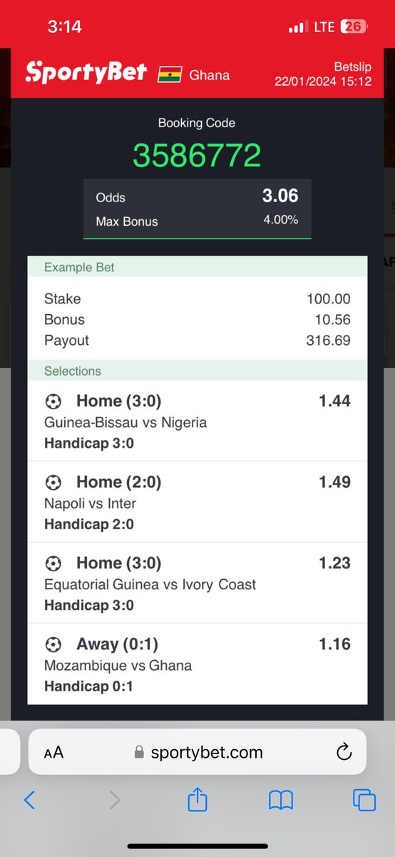 StakeHigh_'s tweet photo. Let’s triple Our Funds 🔥🔥❤️❤️🙏🙏
#Sportybet #FreeOdds #3Odds https://t.co/cALu9QmNHO