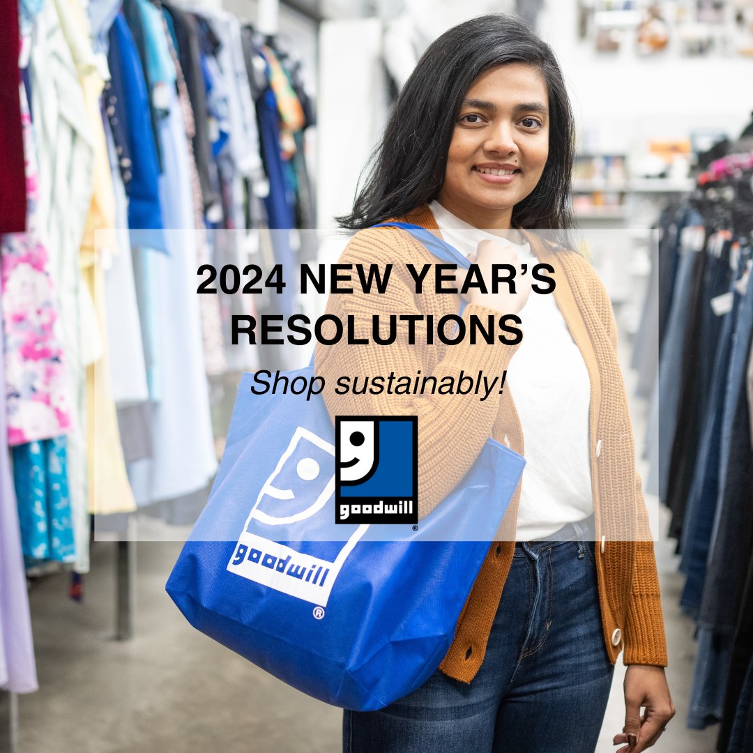Set a #NewYearResolution that benefits you, your wallet & community!

Reduce your environmental impact, save money & support your neighbours by shopping #Goodwill!

Find a store near you: goodwillonline.ca/shop/#thrift-s…

#Thrift #ShopSustainable #SustainableFashion #SustainableGood
