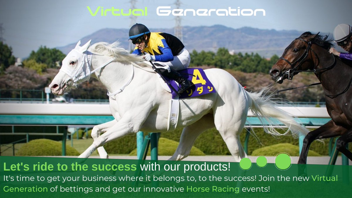 VGeneration01's tweet photo. Did you know that with our products you would be on all platforms?
Thanks to our multiplatform games your presence would not end in your business, you would be on the Web and even on mobile! Come to Virtual Generation and join the new digital era of betting with our Horse Racing https://t.co/fTWogthRjJ