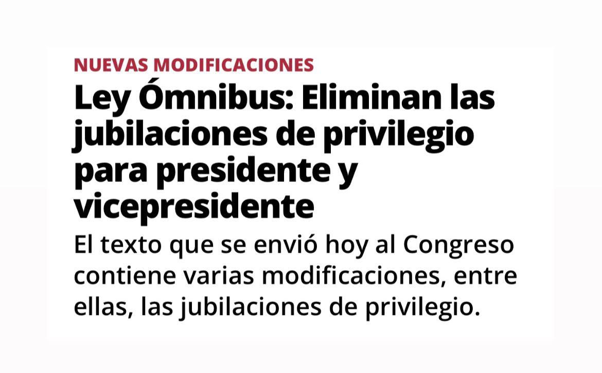 mariuvidal's tweet photo. Propuse la eliminación de jubilaciones de privilegio de presidente y vice, tal como hice en la Provincia cuando fui gobernadora. El Gobierno escuchó e incluyó la reforma en la Ley de Bases.

Celebro que se valore la experiencia y gestión del @proargentina. La política está obligada a ser ejemplo y reducir sus costos para sacar el país adelante.