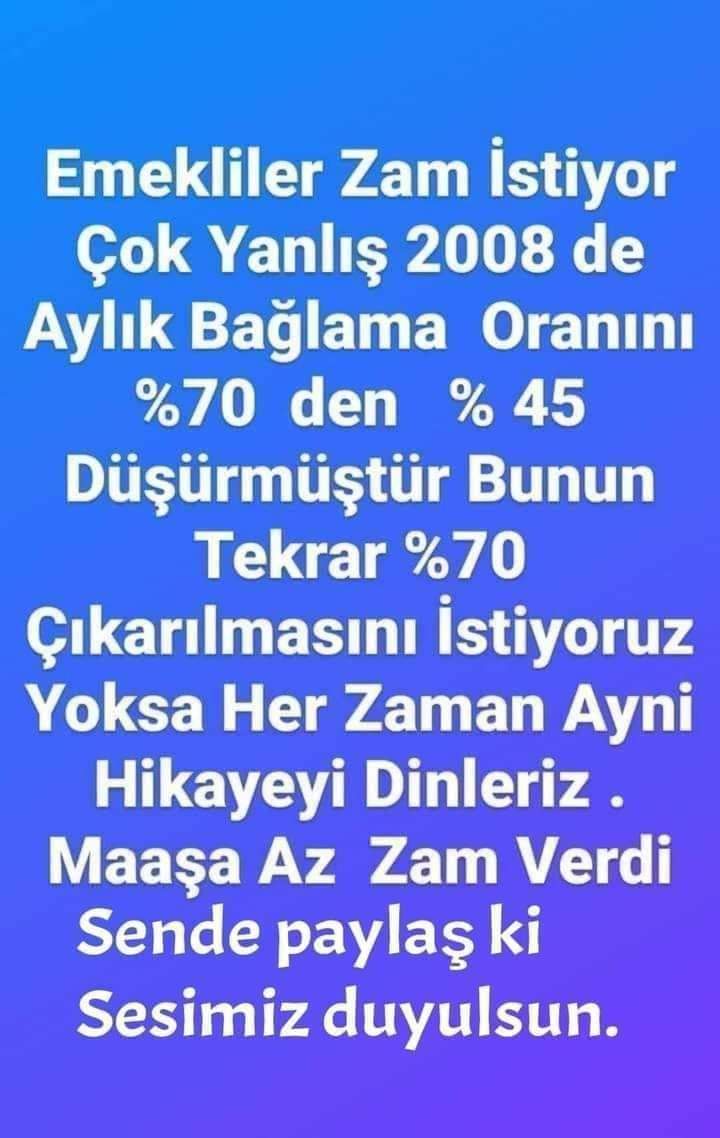HAKKIMIZI İSDİYORUZ