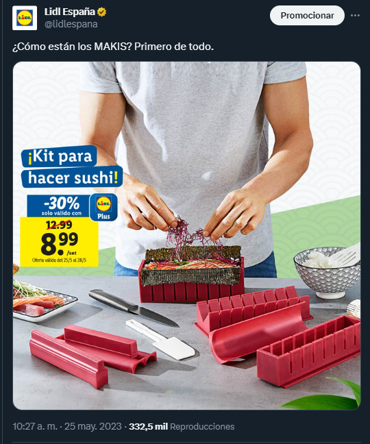 lidlespana's tweet photo. Por cierto, como están los makis este lunes, que aún no habíamos preguntado 😎 #ElCMemeDeLidl 5/7 https://t.co/kKbm4hqlm6