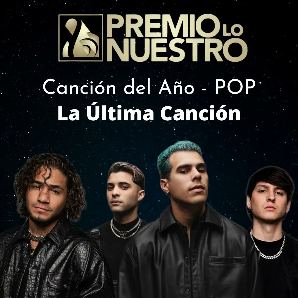 cncobr9's tweet photo. La Última Canción de @cncomusic está nominada en Canción del Año - POP en Prêmio Lo Nuestro.
Para votar ingresa en la página https://t.co/iHVUAjhuI6 https://t.co/nta7ElSWkB