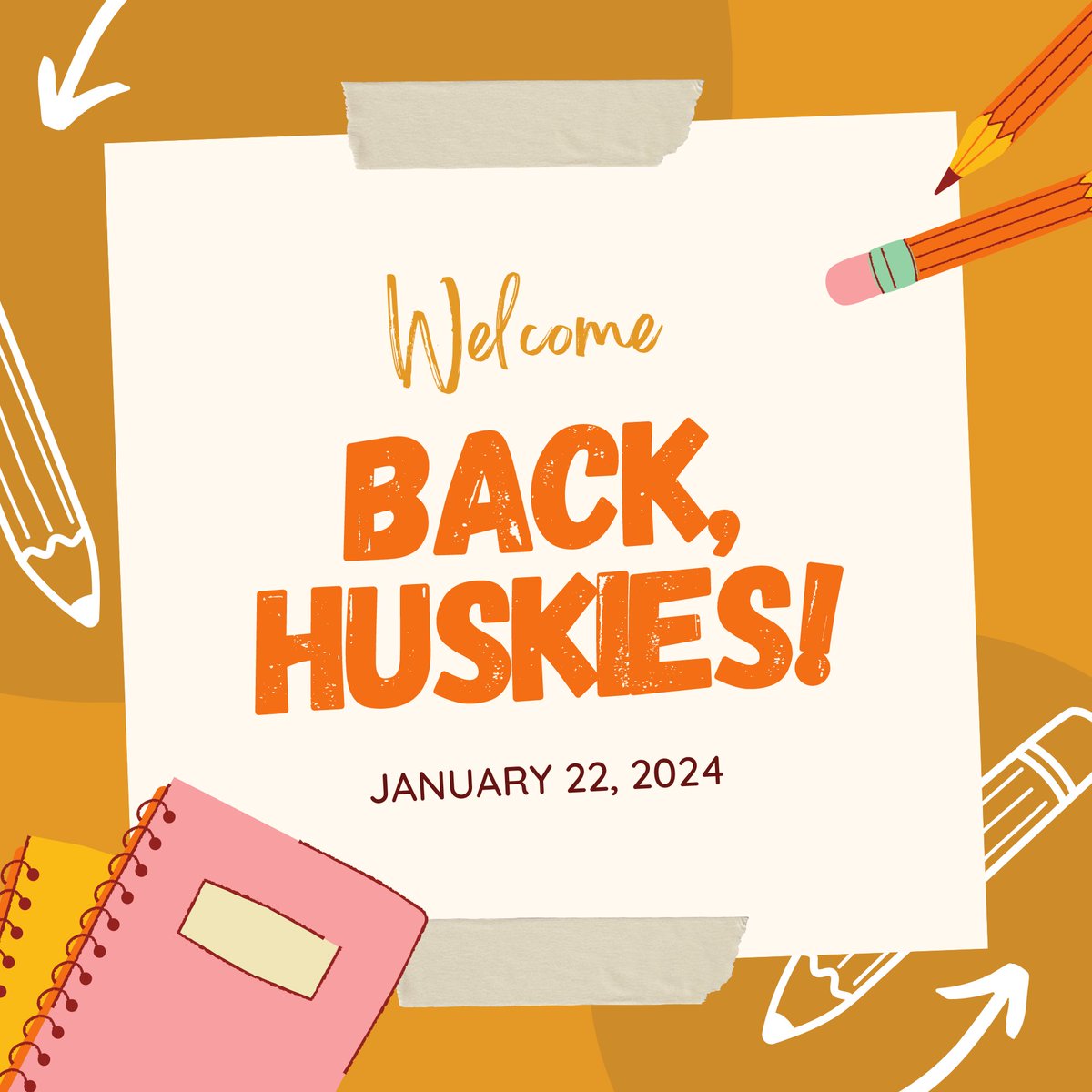 We are so glad to see so many familiar faces back for the semester! If you need help finding your classes this week, come to the Solution Center -- we have campus maps for you. 😊 

Keep an eye on the social media &amp; monitors around campus for the fun events we have coming up🐶