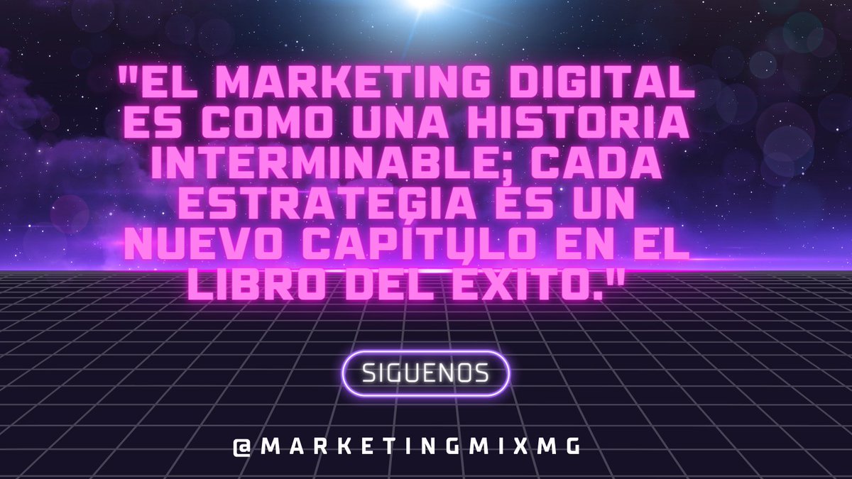 SIGUENOS PARA MAS CONSEJOS PARA AYUDARTE HACER CRECER TU NEGOCIO...
@MARKETINGMG

#MarketingDigital #EstrategiaDigital #PublicidadDigital