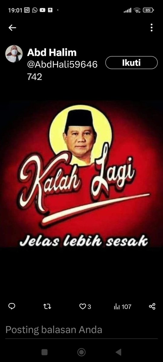 tonysugiantono's tweet photo. @Melihat_Indo Cawapres yng bakal jadi pecundang sama capres nya sekalian pada 14 feb nanti !!! 🤣😂😅 https://t.co/cZxjMeVIvH