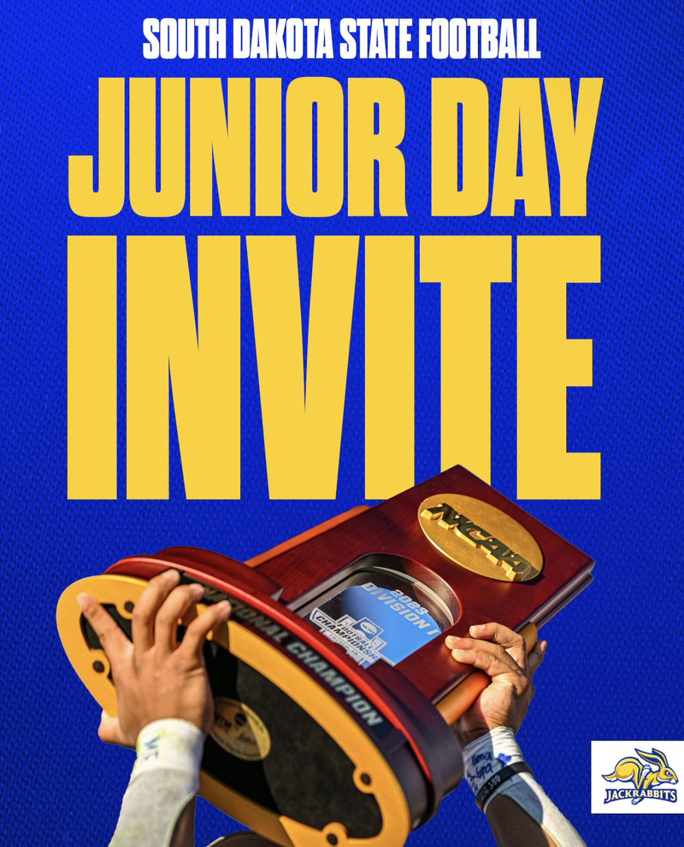 Thank you @Coach_MBanks24 for the junior day invitation! Can’t wait to check it out!@GoJacksFB @CoachBobbit