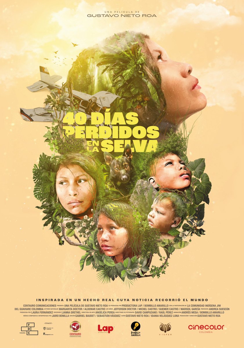 #posteroficial 📽️🎬
⚠️Cada vez estamos más cerca de la historia que le dió la vuelta al mundo. 
#40diasperdidosenlaselva 
▶️ PELÍCULA 
📍Cuarenta días perdidos en la selva.
⚠️LANZAMIENTO OFICIAL EN COLOMBIA MARZO 2024 🇨🇴
#cine #pelicula #produccion #perdidosenlaselva #ficcion