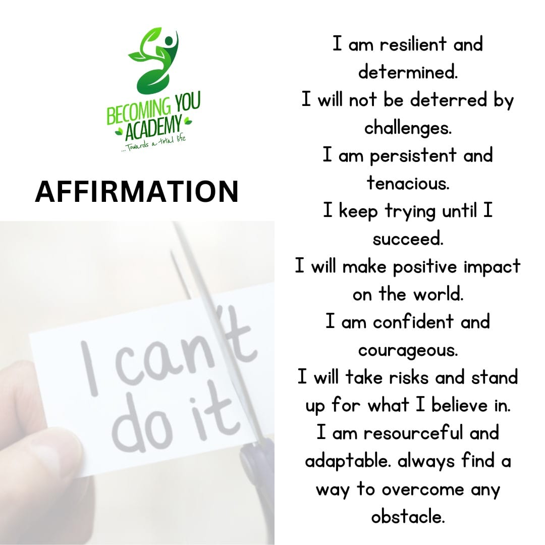 becomingyou_aca's tweet photo. It's the start of a new week.
Begin with these positive confessions.
... Towards a total life π±
#ilovemondays #iaffirm #affitmations #affirmwhatyouwant #affirmwithus #possibilities #positiveconfessions #makeimpact #january #nonegativity #towardsatotallife #becomingyouacademy https://t.co/lgIDNonQ9e