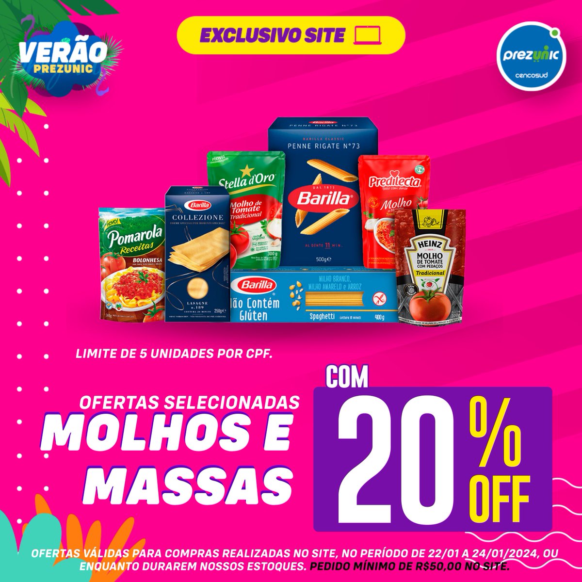 A semana vai ser corrida? Faça suas compras sem sair de casa e aproveite descontos exclusivos como esses! 😍

Compre agora mesmo: bit.ly/CompreAgoraPre…