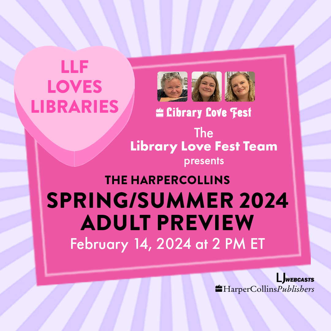 Can you feel the library love in the air?! It's time for our world-famous book buzz!🩷

Join us on Feb. 14th at 2 PM ET for our spring/summer 2024 preview hosted by <a href="/LibraryJournal/">Library Journal</a>. Hear about titles that have set our hearts aflutter!💜

🔗Register here: bit.ly/48OhzdO