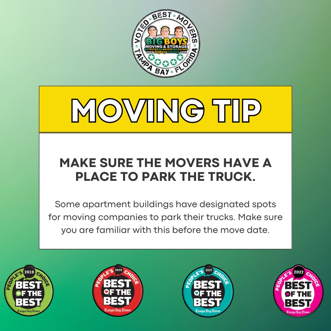 VotedBestMovers's tweet photo. Moving Tip Monday
 
 #VotedBestMovers #BigBoysMoving #TampaMovers #TampaBay #MovingTampa https://t.co/2s7bzJnKVf