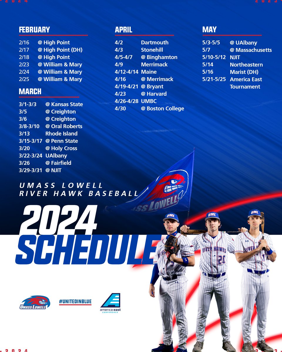 𝐓𝐡𝐞 𝐰𝐚𝐢𝐭 𝐢𝐬 𝐨𝐯𝐞𝐫 😎

Our 2024 schedule is here!

🔗: bit.ly/48FkSUr

#UnitedInBlue | #AEBASE