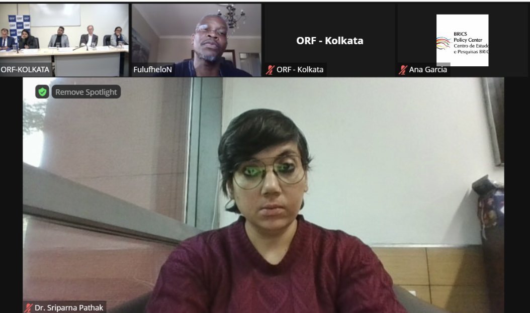 C4NEAS's tweet photo. We are happy to share that our professor @Sriparnapathak spoke at @ORFKolkata ‘s event on “BRICS as a Catalyst for South-South Cooperation”. @orfonline @JSIAJindal #BRICS #globalsouth #G20 #riseoftheglobalSouth #india #indonesia #Beijing #China #cneas #Diplomacy #geopolitics https://t.co/vPlQYexcIb