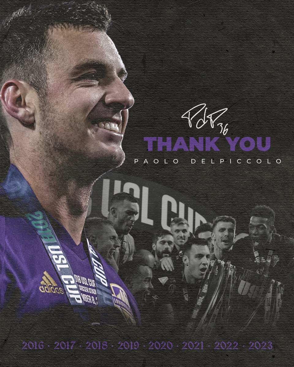 loucityfc's tweet photo. Oh captain, my captain 💜

After eight seasons in purple, @pdp03 will hang up his boots to take on coaching full-time with the @LouCityAcademy and our first team: https://t.co/QG1CFmfYuT https://t.co/UMURElW34I