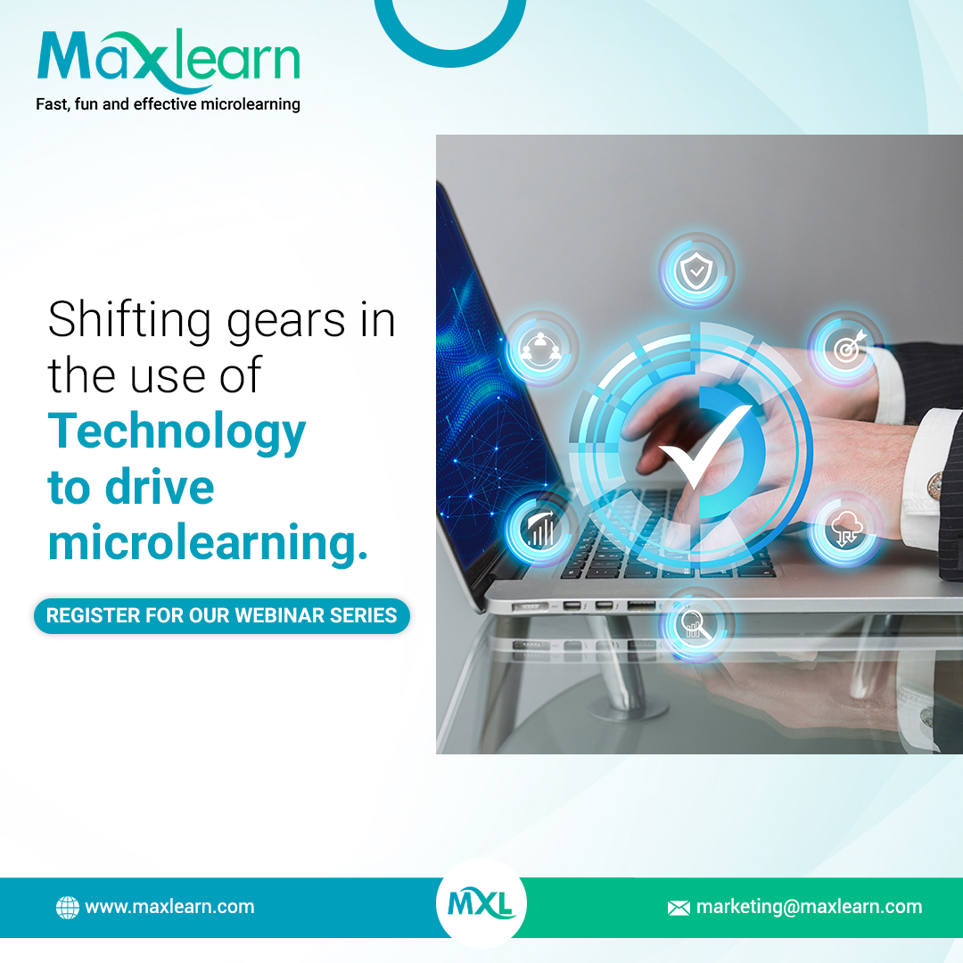 maxlearn_global's tweet image. Is traditional training leaving your team in the dust? Time to shift gears with MaxLearn&apos;s microlearning technology!
Register here..lnkd.in/gxPxmB9c
#microlearning #Lms #aiauthoringtool #knowledgemanagement
#skilldevelopment #trainingofthefuture #training #maxlearn