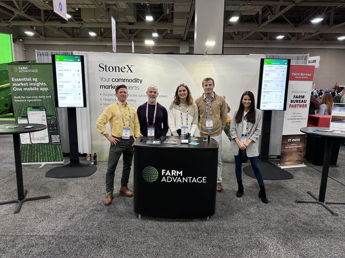 Visit StoneX booth 512 at AFBF in Salt Lake City, UT to discover our Farm Advantage app and to chat with our team!