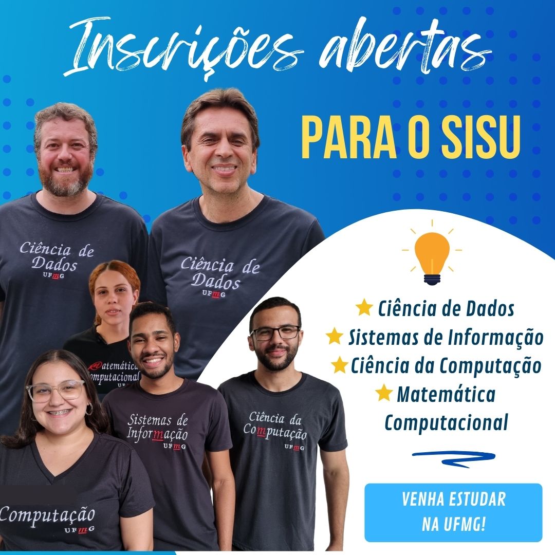 dcc_ufmg's tweet photo. Inscrições para o SISU! Venha fazer parte da nossa história e faça da sua história um sucesso!
Saiba mais: https://t.co/2nWpim9Mvw
#dccufmg #ciênciadedados #ciênciadacomputação #sistemasdeinformação #matcomp #sisu #graduação
.
🔗 https://t.co/xJApUQAz2n https://t.co/k1NU6XnUyX