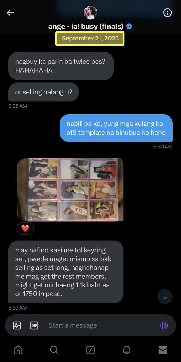 onepiecebabe's tweet photo. A very long thread of my problematic transaction with @/MYOUIMN1997.

I created this post to educate and raise awareness to my fellow collectors na ayaw maka-experience ng ganitong kind of transaction. Please be mindful of the dates so you can understand where I'm coming from. https://t.co/aSrSAN83RH