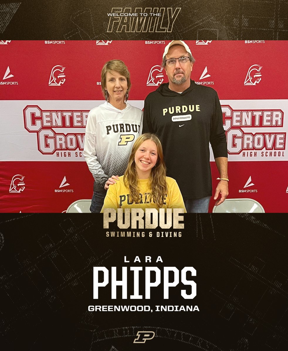 Welcome Lara!! #BoilerUp 

🚂 Lara Phipps
🏊‍♀️ Butterfly &amp; Sprint Free
🌎 Greenwood, Indiana
🏫 Center Grove HS
♣️ Center Grove Aquatic Club
⏱️ swimcloud.com/swimmer/149183…

#FutureBoilermaker x #AllAboard