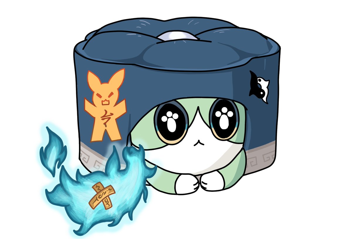 Endruen's tweet photo. I drew Huohuo as one of Ruan Mei's critters!

#HonkaiStarRail #honkaistarrailfanart https://t.co/jM169jChTt