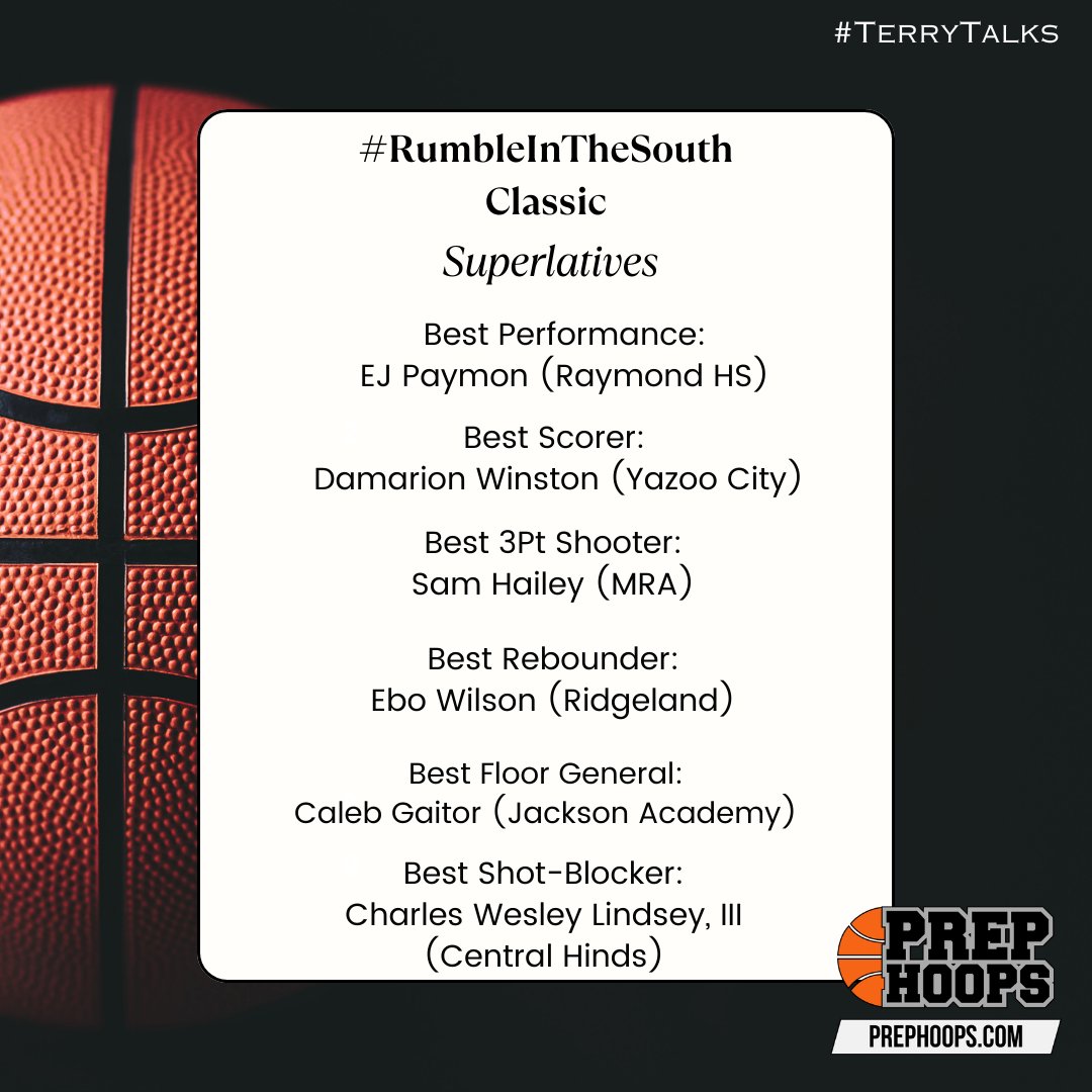 Check out my Superlatives from the #RumbleInTheSouth Classic…

#TerryDrakeBasketball #TerryTalks #PrepHoopsAL #RumbleInTheSouth @MBAHoops_Jr @PaulBiancardi @Gaitor225 @1Youknowej @WesleyLindsey07 @IamWin2ton @samhailey24 @its_ebowilson