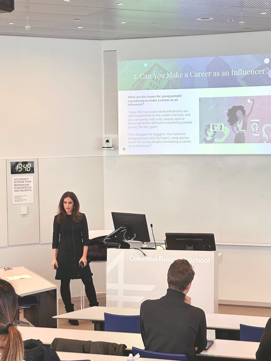 Thank you to <a href="/Columbia/">Columbia University</a> University for having me as a guest lecturer at the #MBA program at the #ColumbiaBussinessSchool, and the incredibly insightful Professor <a href="/DanteDonati/">Dante Donati</a> for a great conversation on #DigitalMarketing #InfluencerPartnerships #AmraAndElma