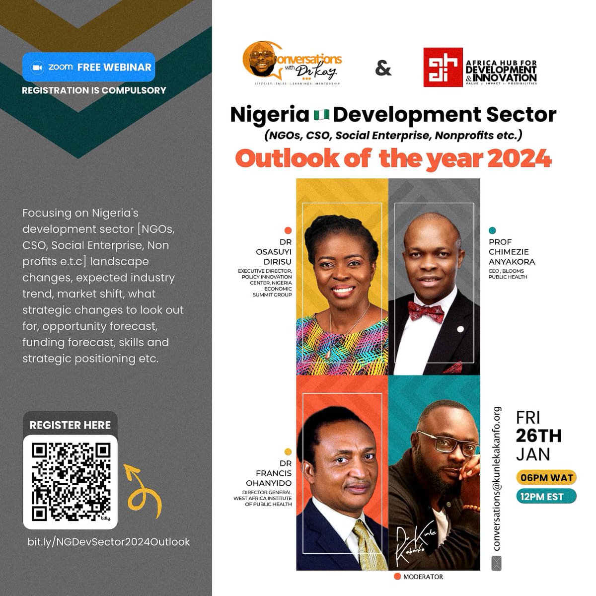 DevCareerConvo's tweet photo. Hey dear😊
I don't know if it's just me, but it seems the year is already intense as nobody wan gree for missed opportunities this year.  You are cordially invited to this free virtual webinar on " Nigeria Development Sector Outlook for the year 2024"; It will focus on https://t.co/cRh3tU4GMN