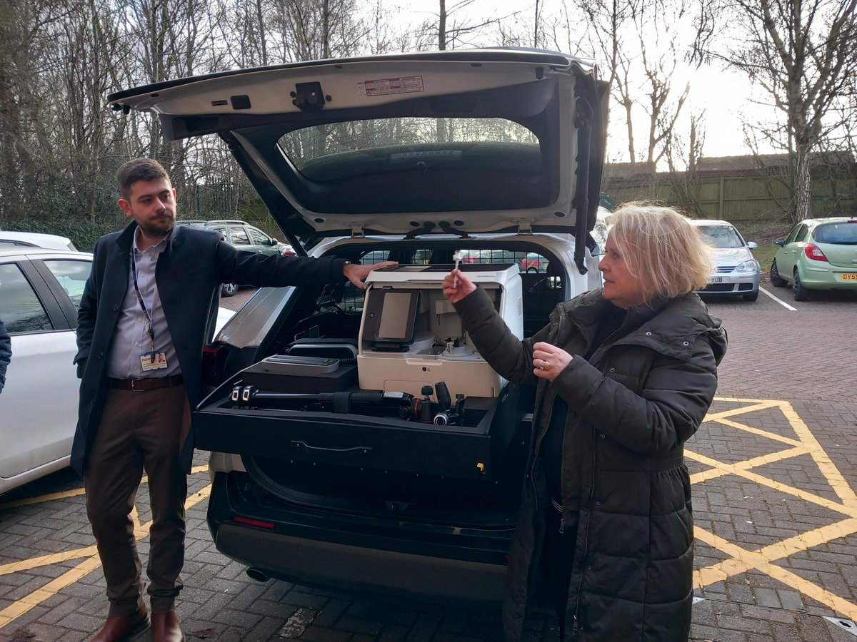 GM_Imaging's tweet photo. Today we worked in collaboration with
@FujifilmHCUK to bring their ultra portable diagnostics car for a demo to members of networks, looking at how the car could be used to help address health inequalities across the region.
#strengththroughcollaboration #drivingdiagnostics https://t.co/Pp5aKUsdpD
