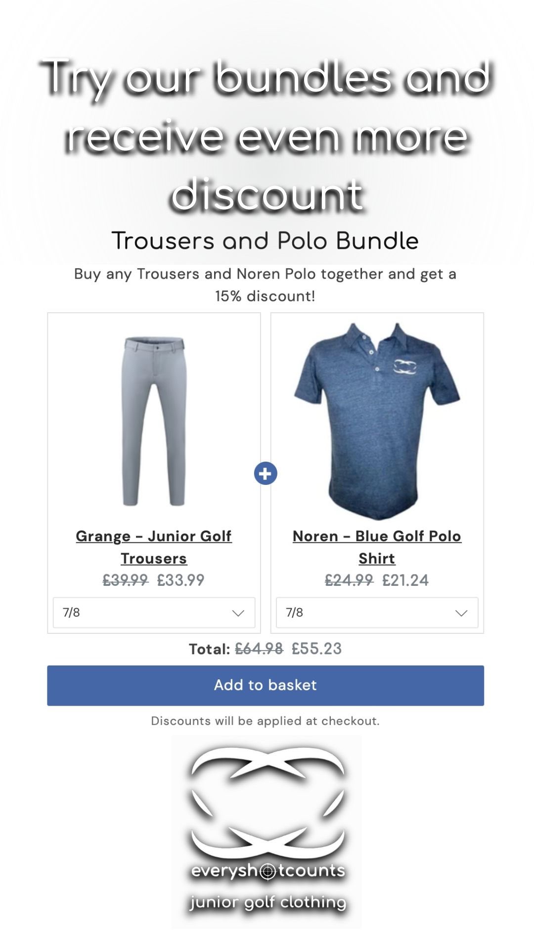 Junior golf 2025 clothes uk
