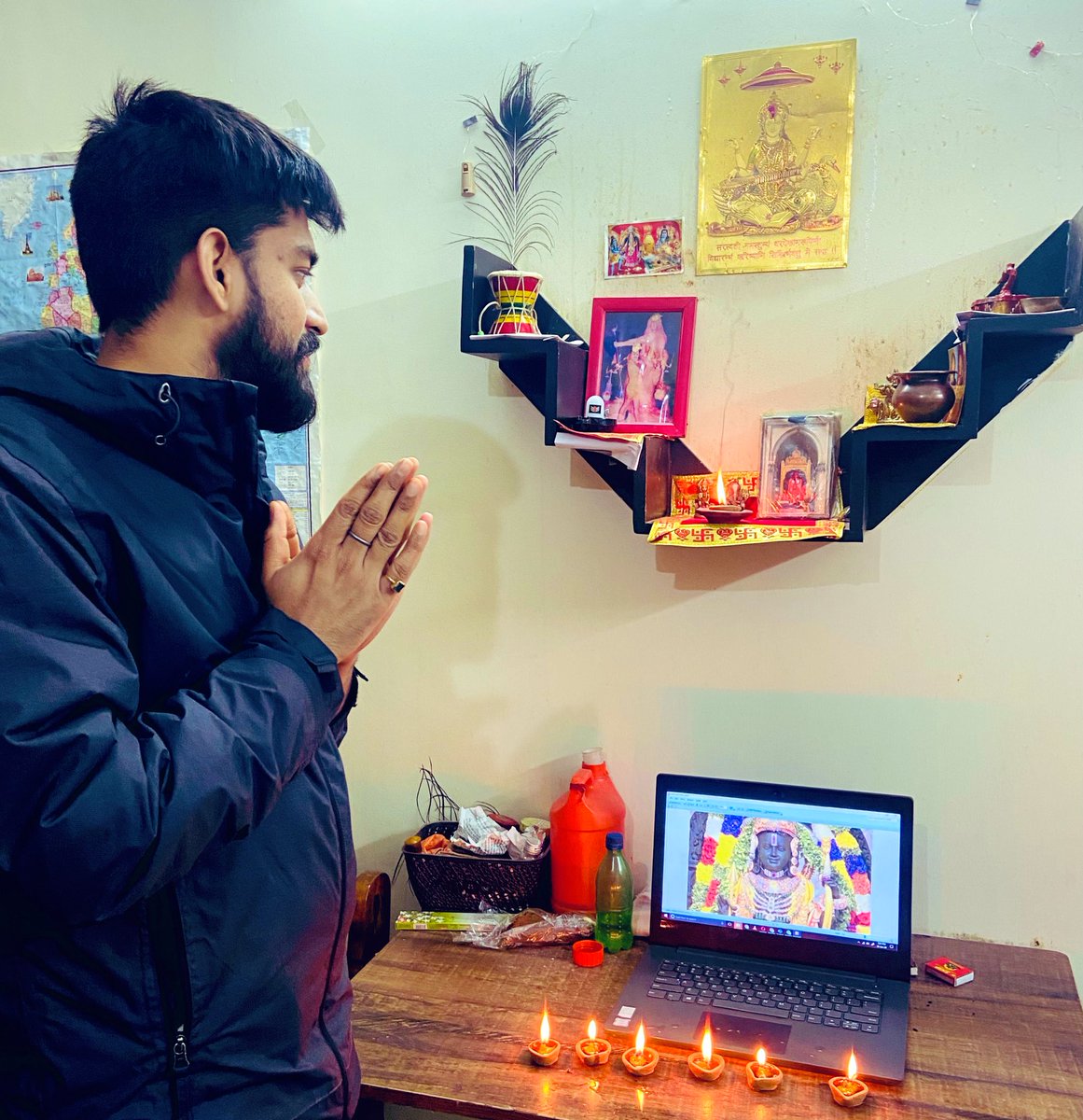 RahulSwami00143's tweet photo. जगमग रामज्योति।

#राम_का_भव्य_धाम  
#RamMandirPranPrathistha https://t.co/4OK70gaZDm