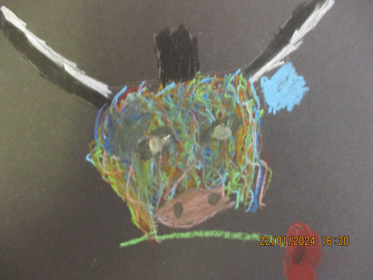longniddryps's tweet photo. P3 created their own individual McCoos inspired by @StevenB_Artist. P3 were creative with line &amp; colour just like @stevenbrownART #Scottishart #McCoo #creativity  #successfullearners https://t.co/DnGHAD7VSz