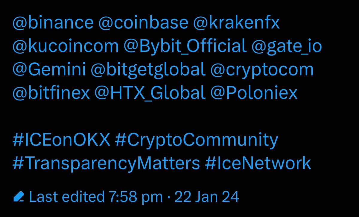 XYZCryptos's tweet photo. What A MasterMind Plan @ice_blockchain .
Awesome Marketing Tactics Of #IceNetwork Team .
Now , We can expect @binance @Bybit_Official @coinbase @krakenfx ETC For Listing π
#iceblockchain #icetoken #icemining https://t.co/G33E8sjaIZ