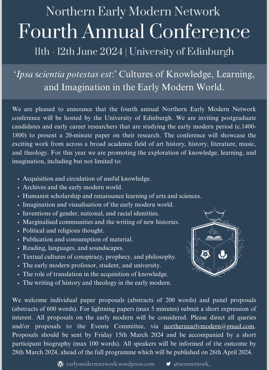 We are thrilled to release the CFP for our fourth annual conference, which will take place in Edinburgh on 11-12th June. Please read below for more information - Abstracts are due 15 March 2024 💙