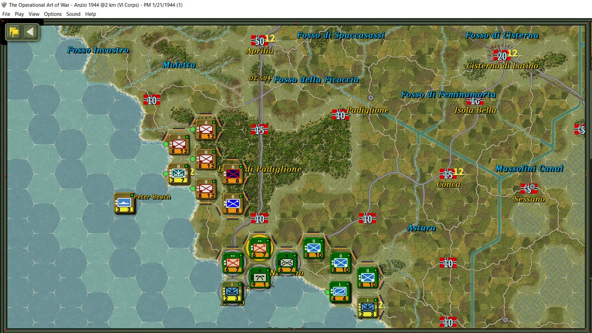 OberstWKlink's tweet photo. #OTD 1944 #Anzio #OperationShingle in #Wargaming One of the best scenarios for @MatrixGames_SPA #TOAWIV covering the initial landings, the German response and the Allies' counter-response. https://t.co/Gdg7f79SEP
