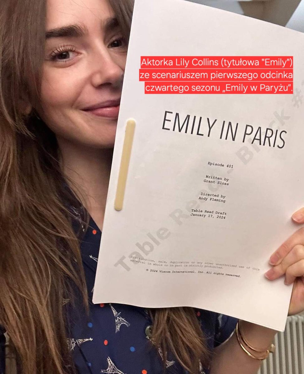kajpejslusar's tweet photo. Jedna #wiadomość i to prosto ze stolicy Francji! 🇫🇷
„Emily w Paryżu” rozpoczęła produkcję 4️⃣ sezonu 🥐🥖
-
#netflix #4sezon #produkcja #scenariusz #francja #stolica #emilywparyżu #emilyinparis https://t.co/iJD3KaE2YJ