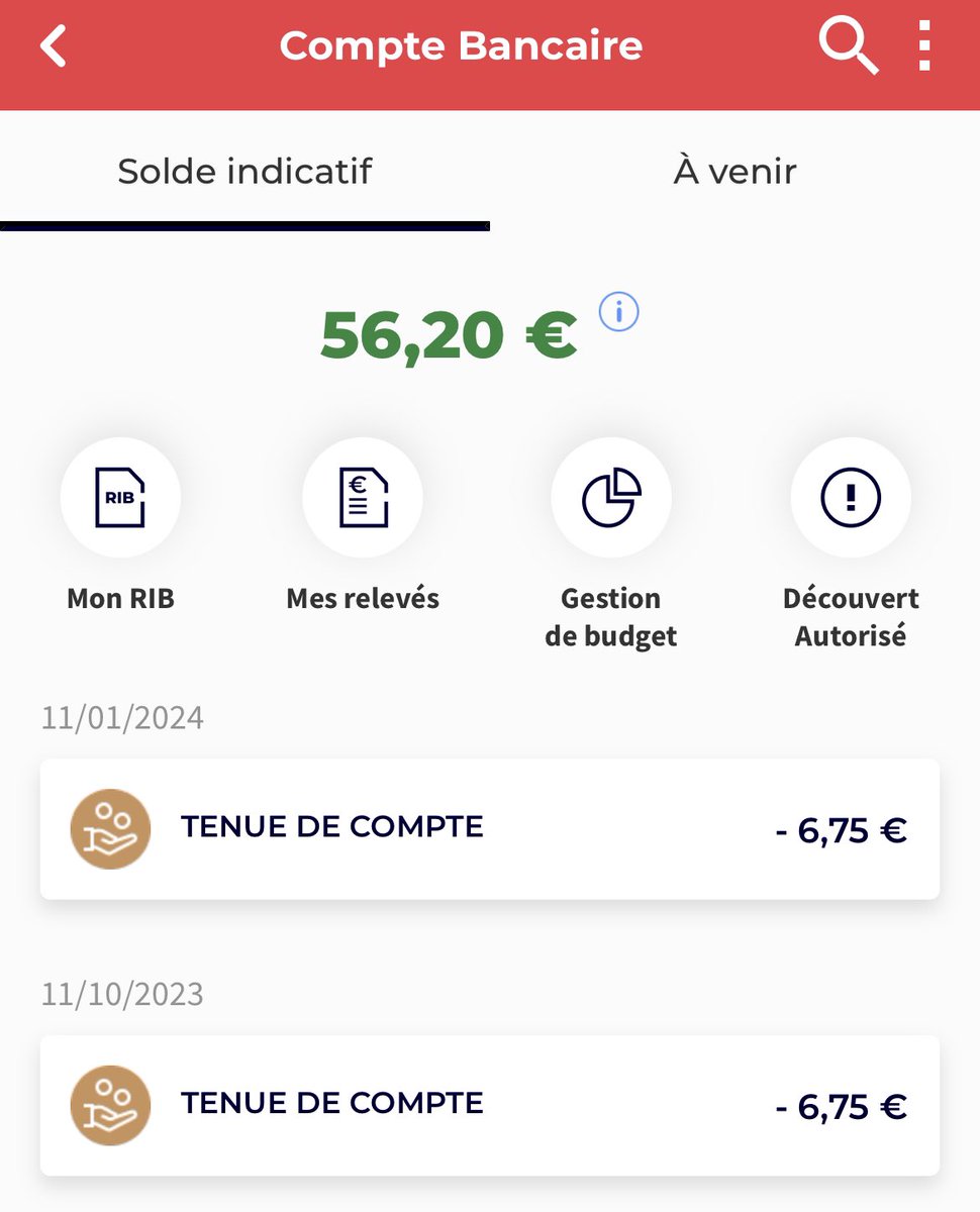 PaulPrw's tweet photo. @CerfiaFR Juste un compte epargne chez eux (il faut un compte courant pour ouvrir un compte épargne) et tous les 4 mois ils me taxent des frais (j’ai même pas de carte bancaire chez eux ) - le pire c’est que ça disparaît des relevés au bout de 6 mois https://t.co/Fhld03pNa2