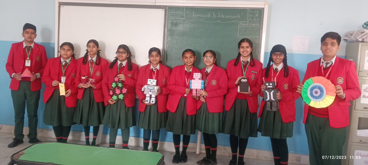 STS World school Rajgomal Handcrafted activity performed by my students. they made beautiful objects with waste material
