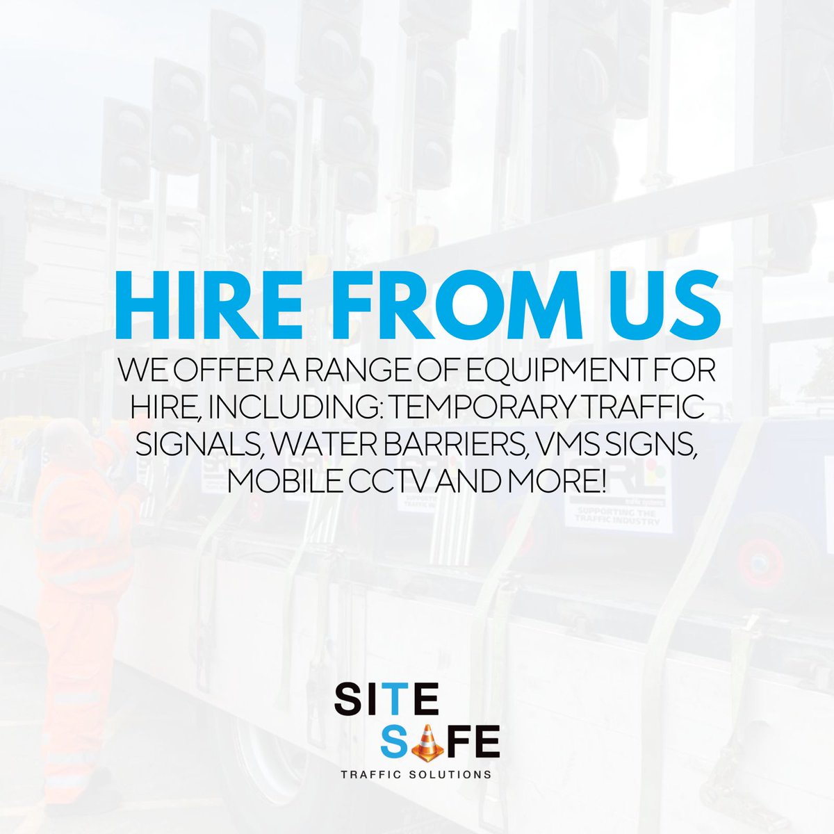 SiteSafeTS's tweet photo. Did you know that from Site Safe Traffic Solutions, you can hire:

👉🏼 Temporary traffic signals
👉🏼 Water barriers
👉🏼 VMS signs

and more! Get in touch today to find out more.

https://t.co/DOExYxK4je https://t.co/NBYk6tiL9u